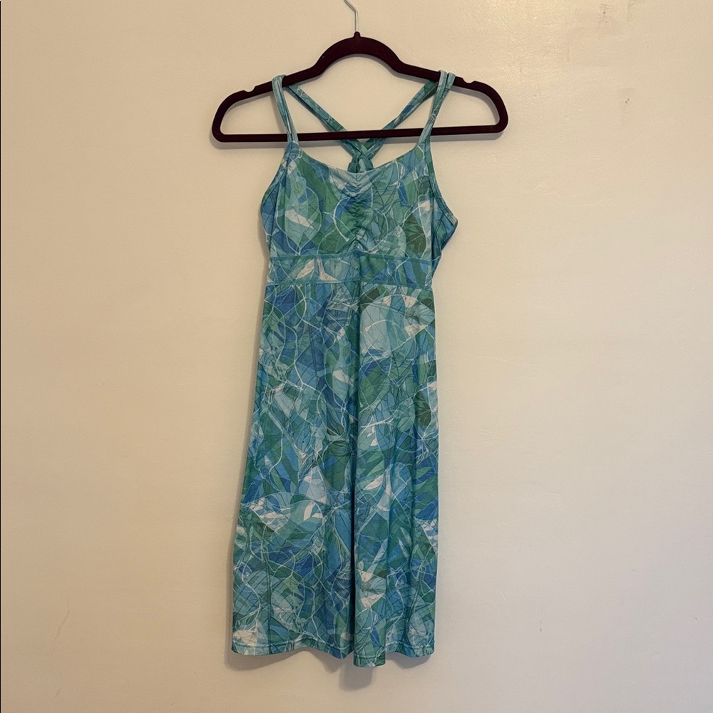 Marmot Blue and Green Taryn Dress